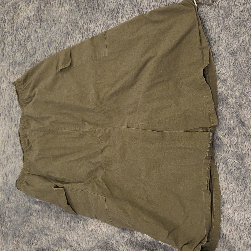 Rachel Zoe Olive Midi Cargo Skirt Size L! - Picture 4 of 8